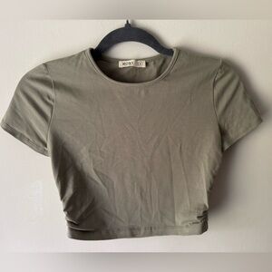 NWOT Sozy Sage Green Women's Crop Top